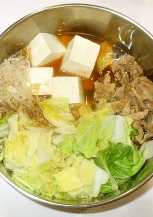 肉豆腐♪簡単豚肉白菜で-レシピのメイン写真