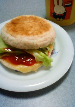 簡単朝ごはん☆マフィンサンド☆-レシピのメイン写真
