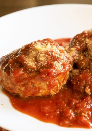 トマト缶の煮込みハンバーグ♪-レシピのメイン写真