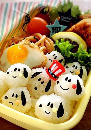 スヌーピーのこにぎり弁当-レシピのメイン写真