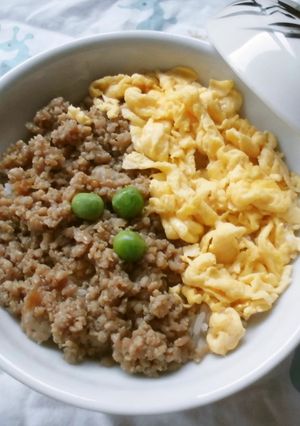 鶏そぼろの2色丼♪-レシピのメイン写真