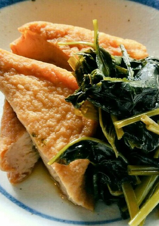 空芯菜と厚揚げの簡単煮浸し-レシピのメイン写真