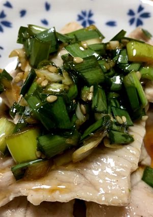豚しゃぶのニラソースかけ-レシピのメイン写真
