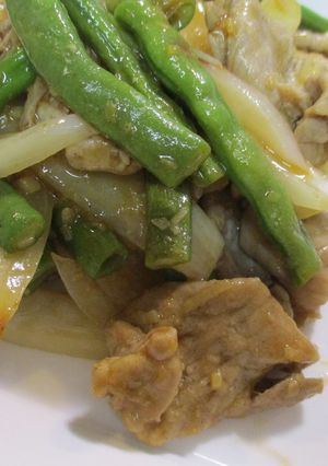 豚肉とインゲンの炒めもの-レシピのメイン写真