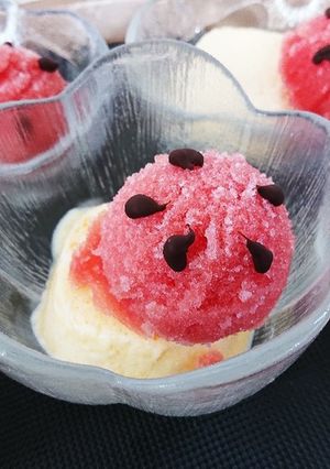 すいかシャーベット-レシピのメイン写真