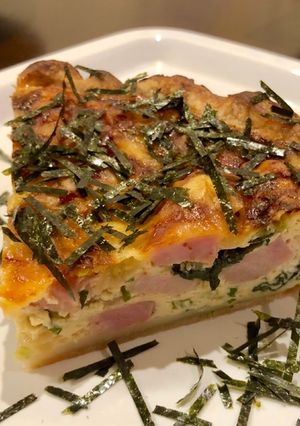 ベーコンと九条ネギの和風キッシュ-レシピのメイン写真