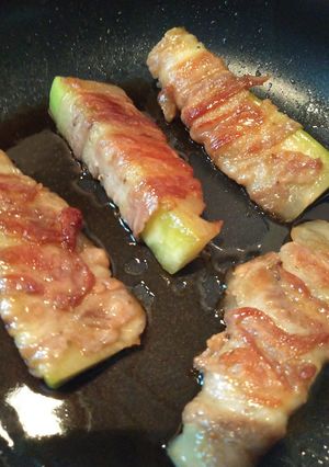 夕顔の豚バラ肉巻き-レシピのメイン写真