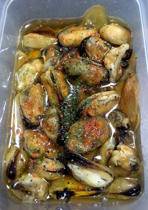 ムール貝オイル煮、ムイル煮-レシピのメイン写真