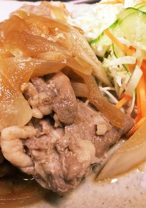楽してカンタン！豚こま生姜焼き-レシピのメイン写真