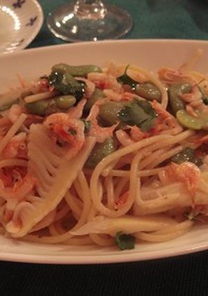 たけのこと桜えびの春色パスタ♪-レシピのメイン写真