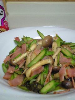アスパラのパスタのためのオイルソース炒め-レシピのメイン写真