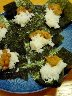 一人ご飯 手巻き納豆-レシピのメイン写真
