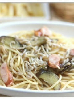 茄子としらすの和風スパゲティ-レシピのメイン写真