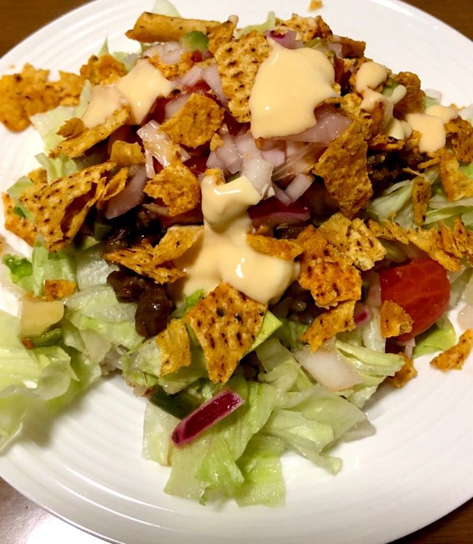 タコスに寄せたタコライス by 大食いイチロー 【クックパッド】 簡単
