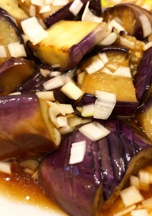 作り置きも！揚げ茄子のわさびポン酢和え-レシピのメイン写真