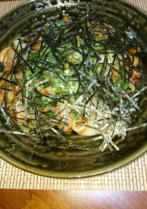 玉ねぎと焼き鳥のネギ海苔まみれ(^○^)-レシピのメイン写真