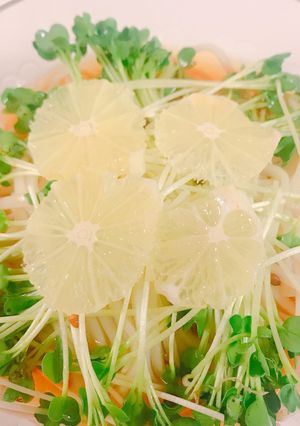 【夏】レモンとカイワレのオシャレうどん-レシピのメイン写真