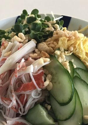 和風トロピカル 冷やしナッツ蕎麦-レシピのメイン写真