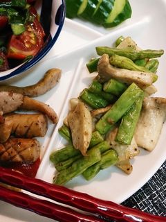 インゲンとエリンギのマヨ炒め-レシピのメイン写真