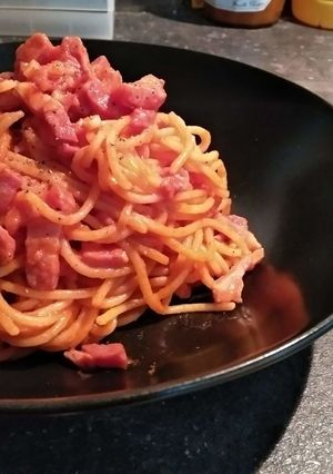 ●ご褒美!ラードンとトマトのパスタ●-レシピのメイン写真