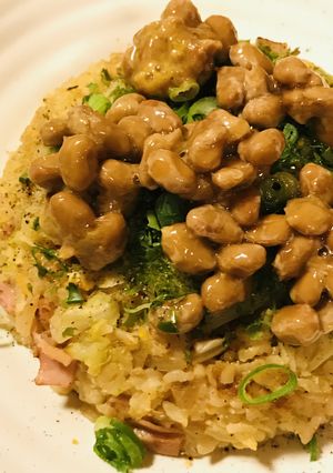 毎日の納豆●チャーハンにのせて-レシピのメイン写真