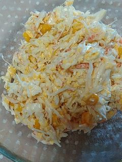 キャベツと炒り卵のマヨネーズサラダ-レシピのメイン写真