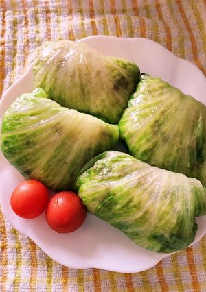 野菜不足解消　お肉入りご飯のレタス巻き-レシピのメイン写真