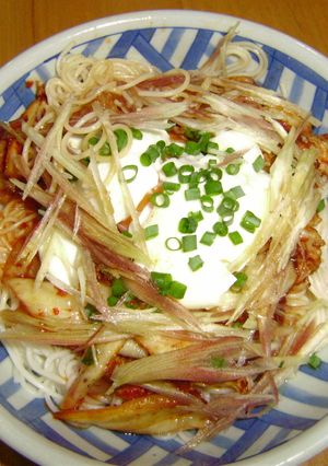 夏の簡単ランチ第三弾☆豚キムそうめん-レシピのメイン写真