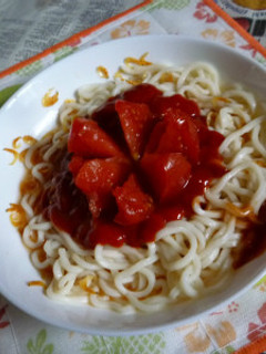 トマト・カラーで冷やしうどん-レシピのメイン写真