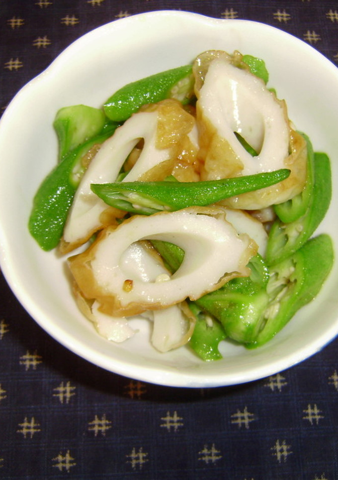 オクラとちくわの炒め物-レシピのメイン写真