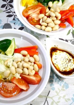 筋肉量アップ！大豆サラダ☆ゆずマヨ風味-レシピのメイン写真