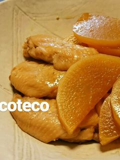 ご飯がすすむ★鶏の手羽先と大根の煮物-レシピのメイン写真