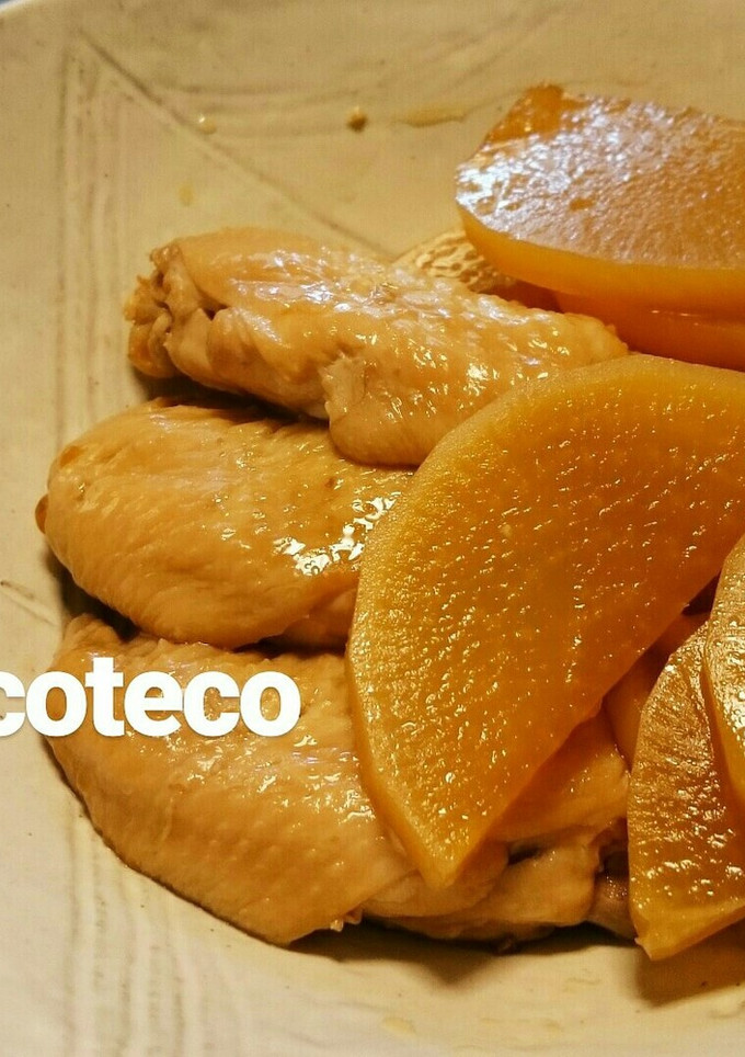 ご飯がすすむ★鶏の手羽先と大根の煮物-レシピのメイン写真