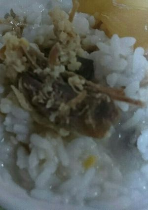 豚味噌と甘酢らっきょうのお粥☆-レシピのメイン写真