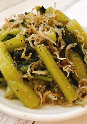 至極の美味しさ♡野沢菜とじゃこの油炒め-レシピのメイン写真