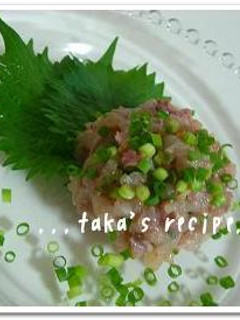 超かんたん!!!鯵のなめろう。。-レシピのメイン写真