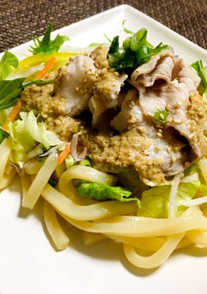 ゴマだれ豚しゃぶサラダうどん-レシピのメイン写真