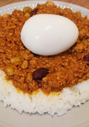 夏のピリ辛☆豆とスパイスのキーマカレー-レシピのメイン写真