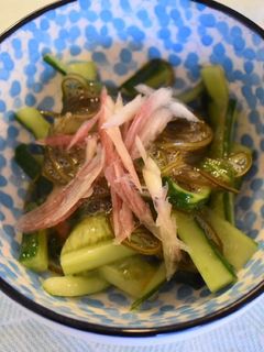 夏バテ防止 梅ときゅうりの和え物-レシピのメイン写真
