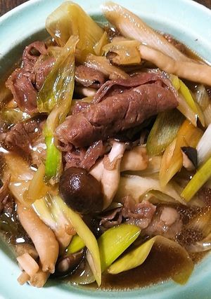 簡単、少量すき煮-レシピのメイン写真