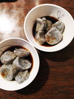 黒胡麻白玉の黒みつがけ-レシピのメイン写真