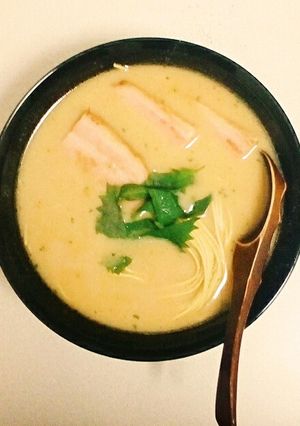 ポタージュでつくる醤油とんこつ風ラーメン-レシピのメイン写真