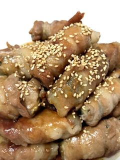 照り焼き風!ナスの豚バラ巻き☆-レシピのメイン写真