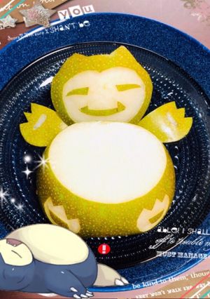 幸水梨deカビゴン♪フルーツカッティング-レシピのメイン写真