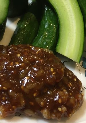 《簡単》ツブツブ食感もろみ味噌風-レシピのメイン写真