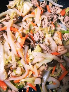 美味しく簡単に低糖質☆蒟蒻野菜炒め-レシピのメイン写真