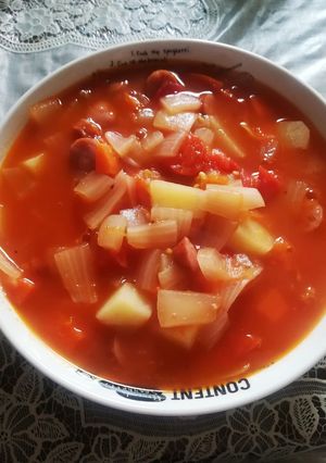 ミニトマトで作るミネストローネ-レシピのメイン写真