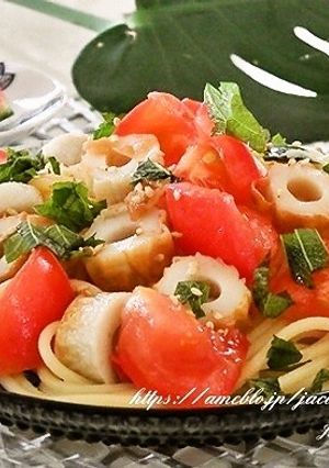トマトと梅の爽やか冷製パスタ-レシピのメイン写真