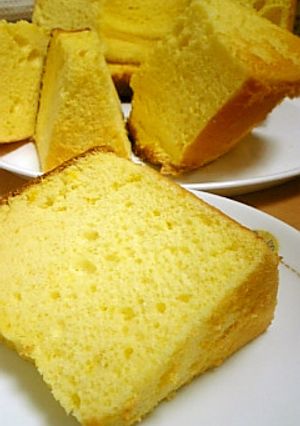 ♥黄金色のオレンジシフォンケーキ♥-レシピのメイン写真