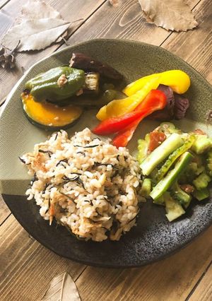 簡単和食☆乾物と亜麻仁油のオイルライス-レシピのメイン写真